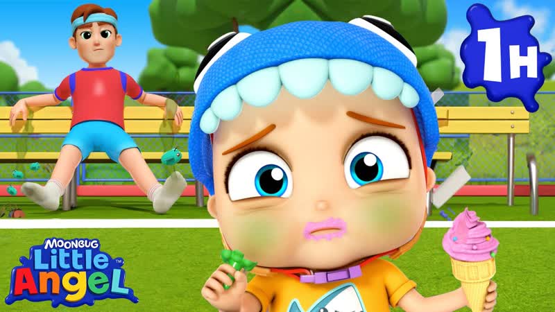 Broccoli Ice Cream So Yucky, Little Angel, Kids Cartoons Nursery Rhymes, Moonbug