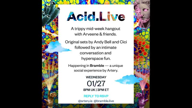Andy Bell Acid Live Streamed gig for BRAMBLE (27th January