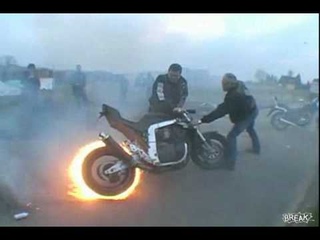 Awesome Motorcycle Burnout