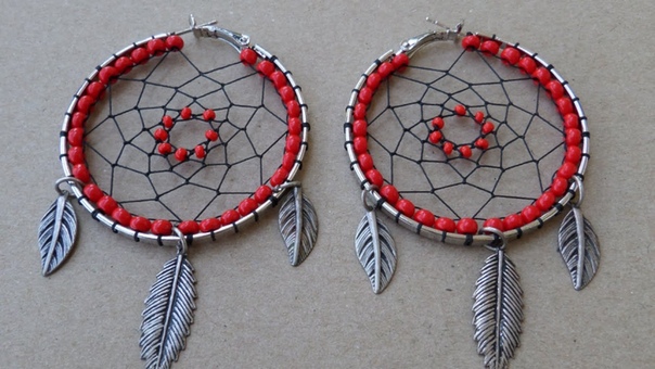 How To Create Exotic Dream Catcher Earrings DIY Style Tutorial