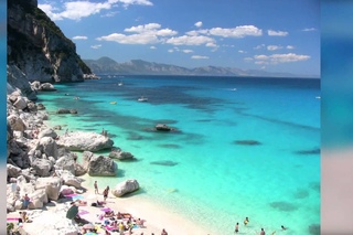 Сардиния Отдых Красивые Пляжи Cala Mariolu Баунеи, Италия