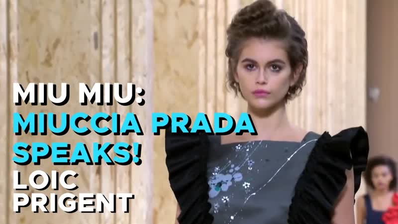 MIU MIU: MIUCCIA PRADA TALKS TO ME By Loic