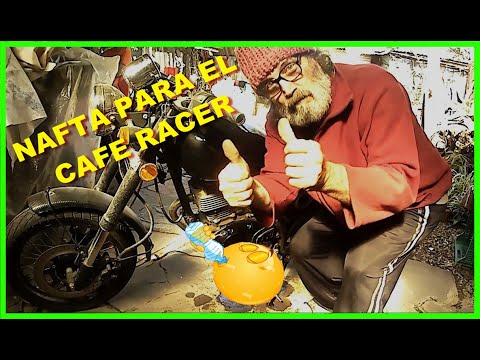 VC 200 Sport CAFE RACER, colocando tanque en la