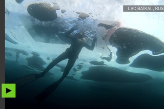 La plongée de l’extrême : 26 mètres sous la glace du Baïkal