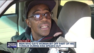 Man whose tongue was bitten off during a kiss talks about suspect who didn’t want him to call police