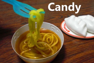popin’ cookin’ #4 - Ramen noodles, Gyoza shaped candy
