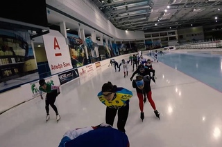 Ice speed skating training for attack in mass start (pascal briand vlog 112)