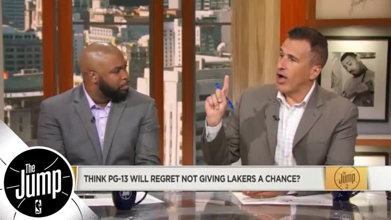 Will Paul George regret not giving Lakers and Le Bron James a chance , The Jump,