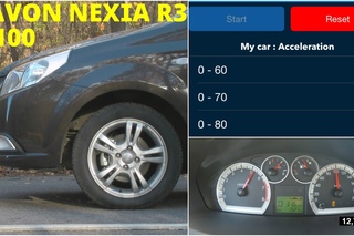 Ravon Nexia R3 - Acceleration 0-100 km/h (Racelogic)