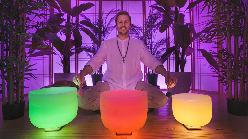 New Years Chakra Clearing Sound Bath for New Beginnings, Crystal Singing Bowls, New Year New