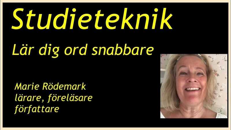 Lär dig ord snabbare Studieteknik Lär dig