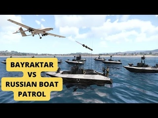 🔴YESTERDAY, BAYRAKTAR TB2 DRONE ATTACKED RUSSIAN MILITARY SPEEDBOAT PATROL IN MARIOPOL | ARMA 3
