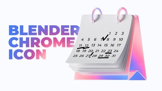 СОЗДАНИЕ ХРОМИРОВАННОЙ ИКОНКИ В BLENDER / CREATING A CHROME ICON IN BLENDER