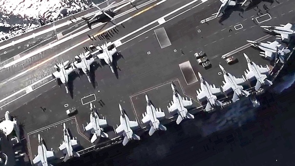 US NAVAL POWER Carrier Strike Group Nine Conducts Straight Transit