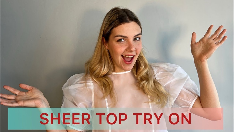 Transparent see through and sheer tops try on haul