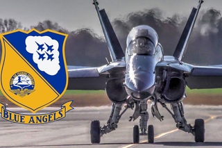 Blue Angels F-18 Hornet  Landing/Taxiing/Hangar