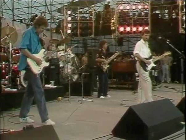 Eric Clapton Phil Collins White Room Shes Waiting ( Live Aid 1985) Very good