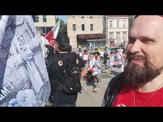 r. - Woy panitami - Warszawa Plac Trzech Krzyy - Msza w Kociele