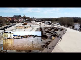 Половодье на Урале - Ностальгия по набережной (Оренбург)