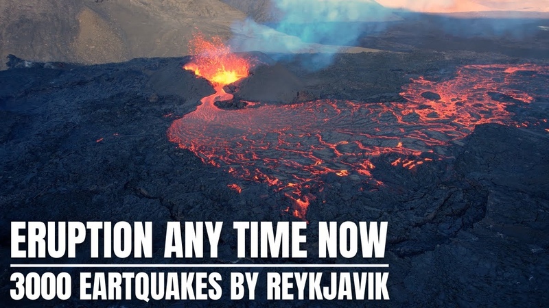 Imminent Volcanic Eruption in Iceland 3000 Earthquakes near