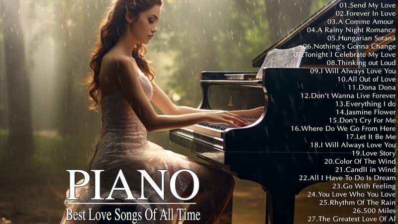 200 Most Beautiful Piano Melodies: The Best Romantic Love Songs Playlist Relaxing Piano Music