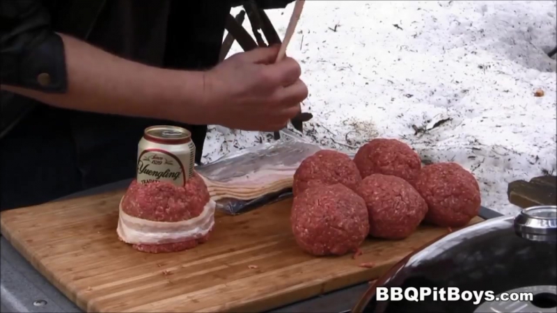 BEER CAN BACON