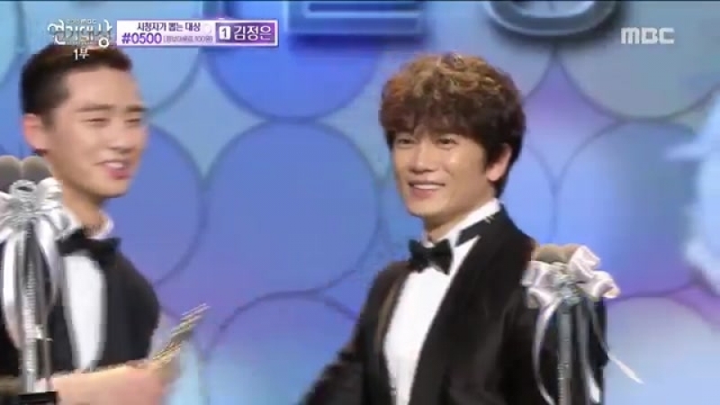 2015 MBC Drama Awards Чжи Сон и Пак Со Чжун лучшая экранная пара