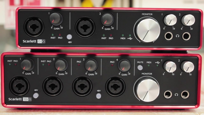 Focusrite Scarlett 6i6 и 18i8 2nd Gen