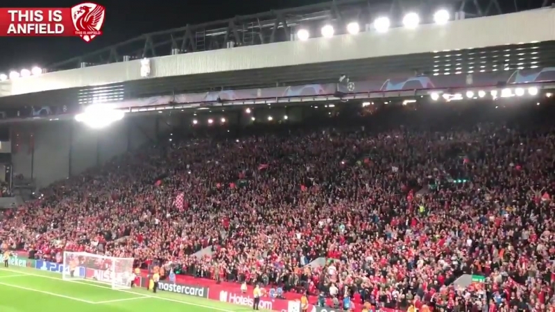 Anfield last night at full