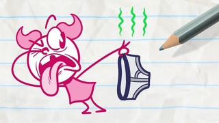 Little Pink Girl Finds Grumpa’s Stinky Laundry-in- HEAP OF TROUBLE - Pencilmation Cartoons for Kids