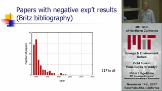 Cold Fusion - Real, But Is It Ready? - Prof. Peter Hagelstein