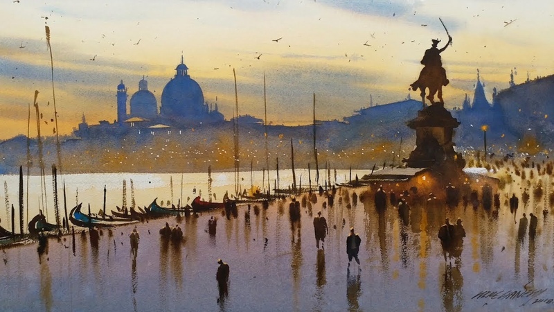 Watercolour Landscape Painting , EPISODE 22, Beauty of Venice 4, Ganesh