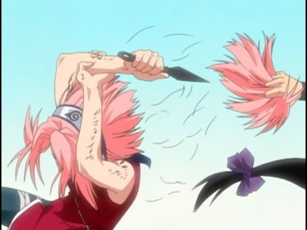 Rock Lee and Sakura vs Team Dosu, Sakura