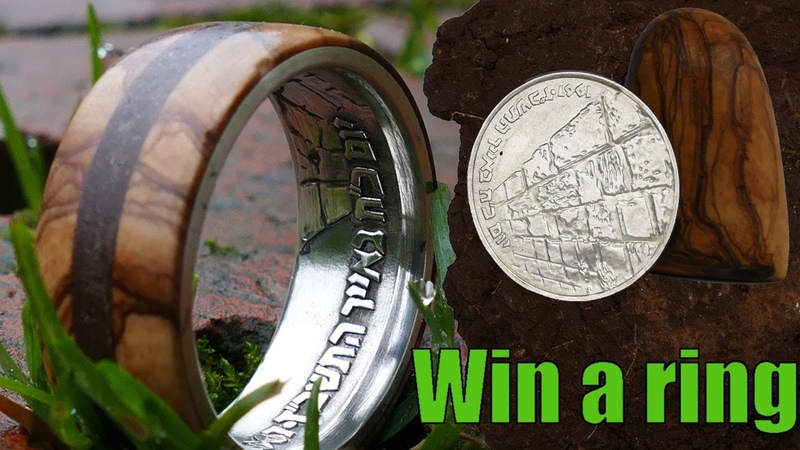 Making a Ring With Coin Dirt and Olive Wood from