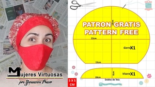 Patrón Gorro Quirúrgico, de Cocina o Ducha GRATIS // Tuoca // FREE Surgical Cap Pattern
