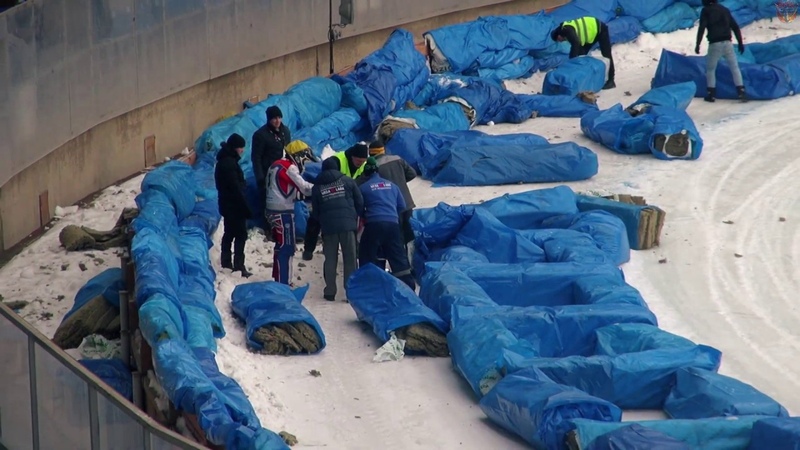 ICE SPEEDWAY 2020. Big crash all four riders , Russian Superleague. 6 stage,