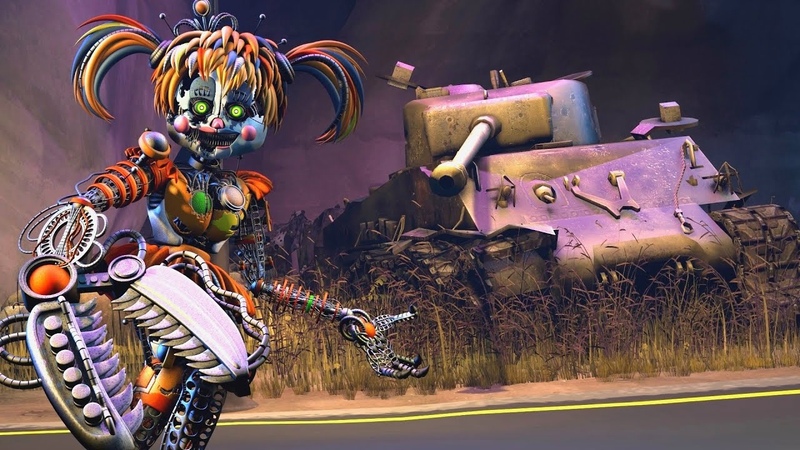SFM Five Nights at Freddys: Circus of Death Trap FNAF6, FFPS animation (400k subs