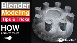 Blender 3D Modeling _ Create Weapon Details _ Blender Tutorial