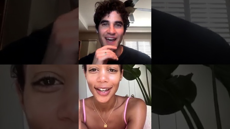 Darren Criss the cast of Hollywood via Netflixs IG livestream (10 05