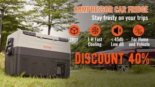 VEVOR 35L 45L 55L Car Refrigerator Mini Fridge Freezer Portable Compressor Cooler Ice Box Keep Cool
