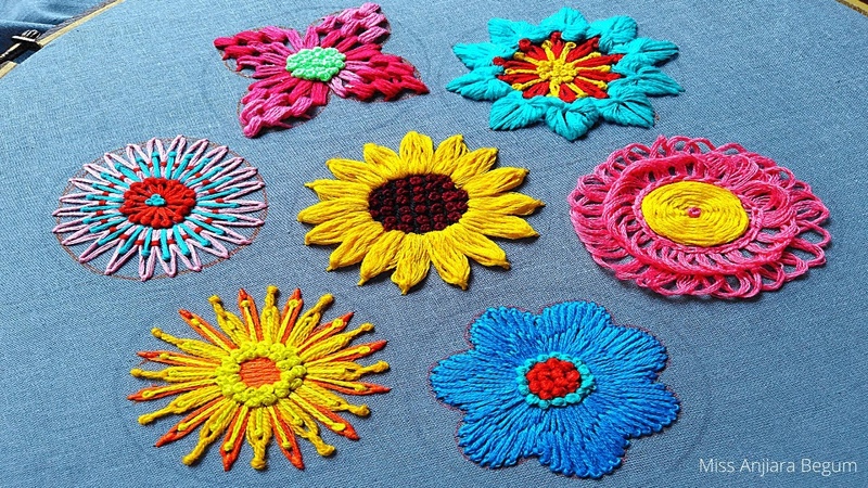 Flower embroidery Tips Tricks, Easy Simple and cute Flower Embroidery Patterns, Embroidery