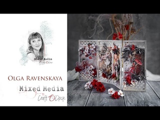 Screen Home Decor.  Mixed Media Tutorial by Olga Ravenskaya