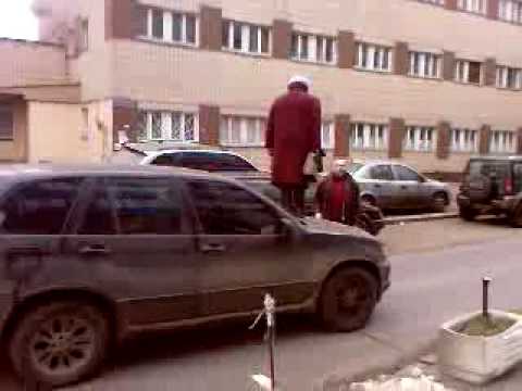 Old Russian Woman Goes