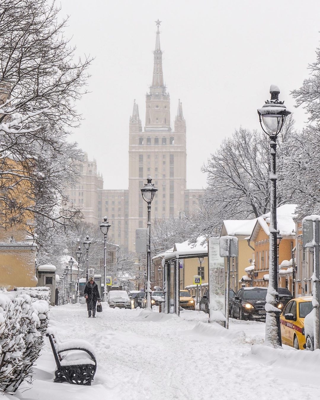 виды москвы зимой