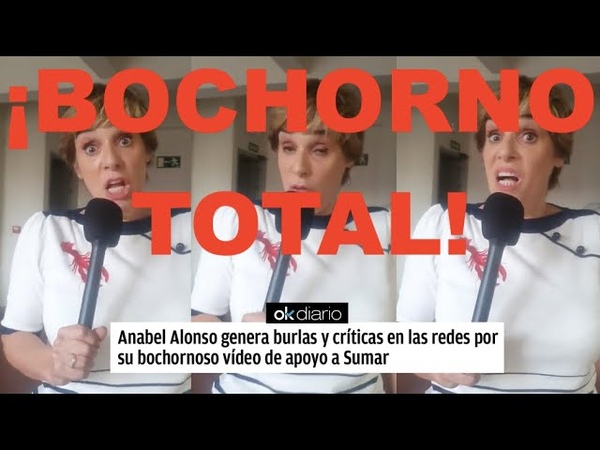 UN PATÉ TICO Y BOCHORNOSO VÍ DEO DE ANABEL ALONSO EN APOYO A SUMAR PROVOCA UN TERREMOTO EN LA