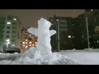 Зимушка - Зима. Рада снегу детвора! На весь двор кричит Ура!