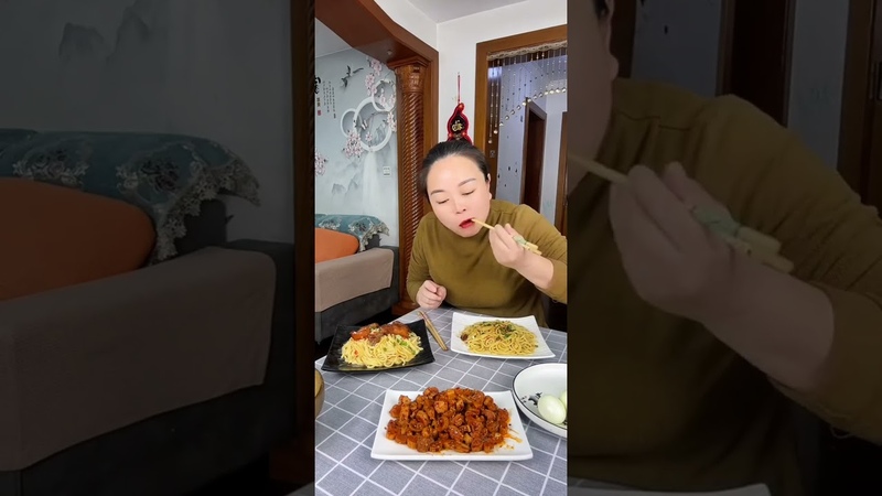 If my selfish husband is not satisfied with one portion, then I will eat them all. ,food,