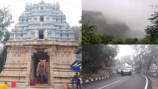 Tirumala Hills Covered With Fog Near Alipiri Mokali Mettu