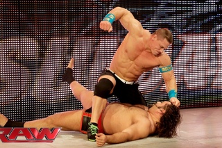 Rusev confronts John Cena before WWE Fastlane: Raw, February 16, 2015