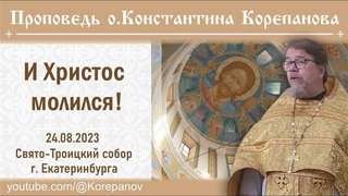 Проповедь иерея Константина Корепанова.  И Христос молился! ()